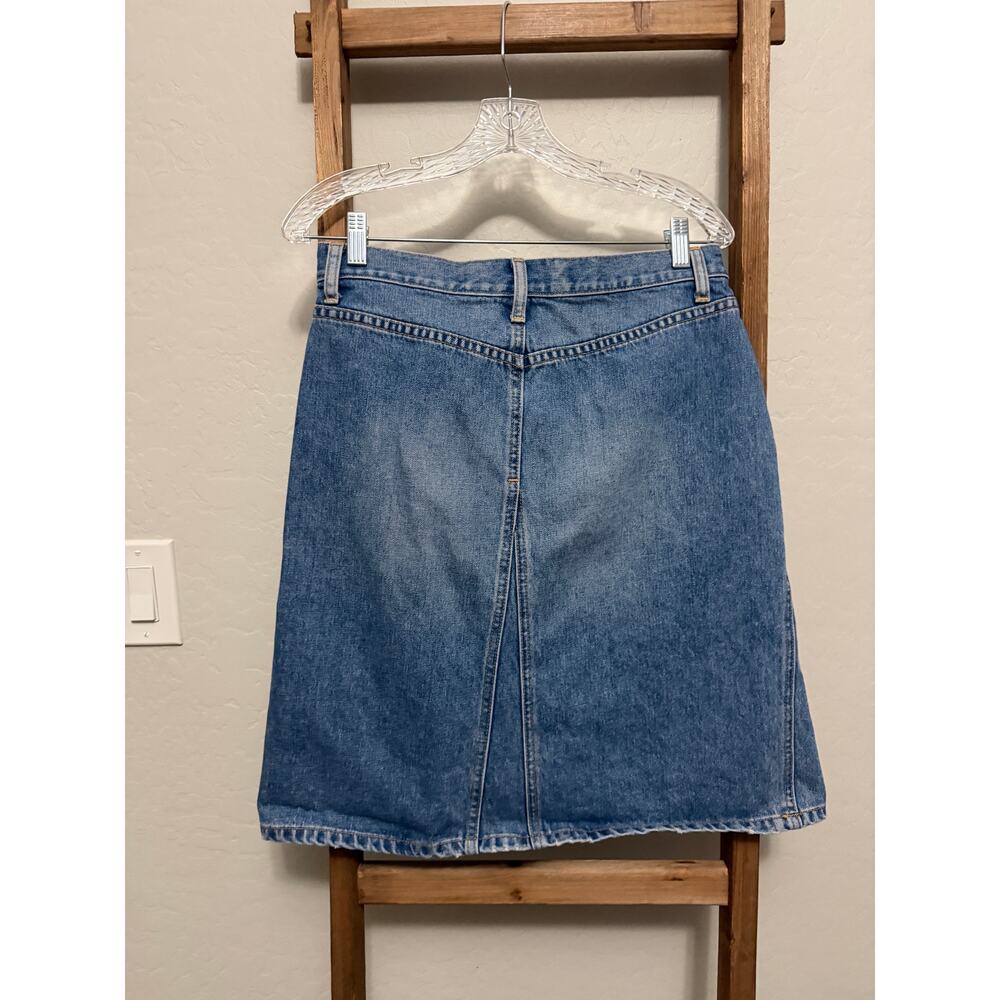 Gap Jean - Vintage Y2K Blue Jean Denim Midi Skirt Medium Wash - size 4 - Picture 3 of 3